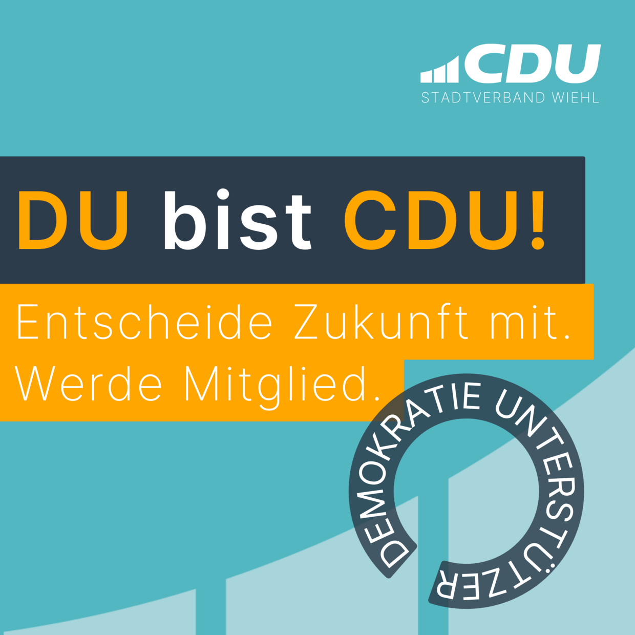 Mitglied werden bei der CDU - Link zur Anmeldeseite. Mit wenigen Klicks Mitglied werden...